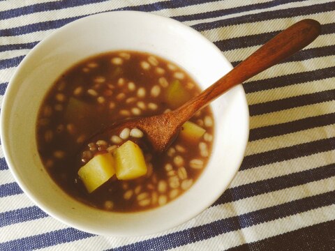 食感楽しい☆もち麦入りお汁粉♪